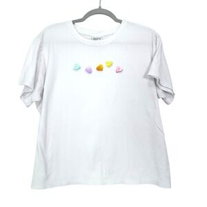 Field Gear Vintage Conversation Hearts Valentine's Day Graphic Tee Size XL